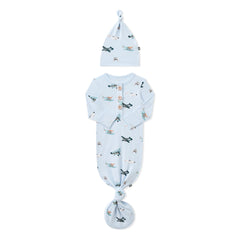 Knotted Gown with Hat Set in Take Off
