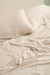 Bamboo Sateen Sheet Set in Champagne