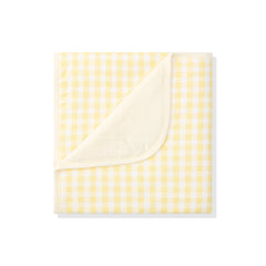 Baby Blanket in Gingham Chamomile 1.0