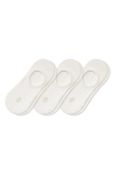 Women's No Show Socks 3-Pack in Cloud