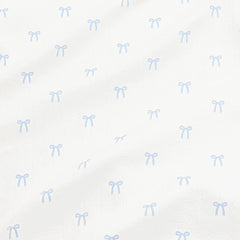 Pointelle Kimono Bodysuit in Sweet Blue Bow