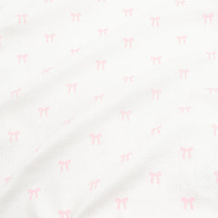 Pointelle Kimono Bodysuit in Sweet Pink Bow