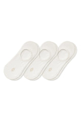 Women's No Show Socks 3-Pack in Cloud