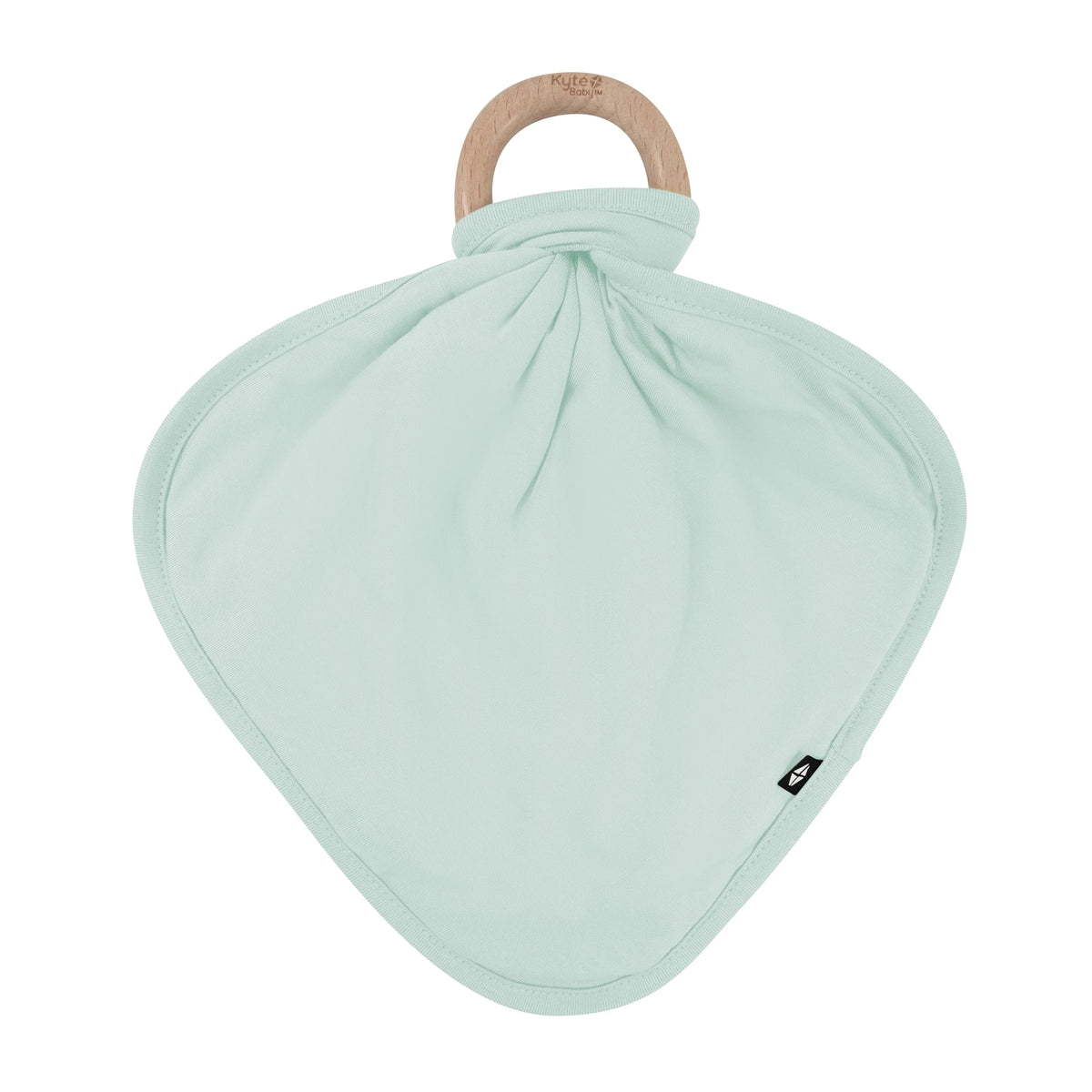 Lovey in Sage with Removable Wooden Teething Ring